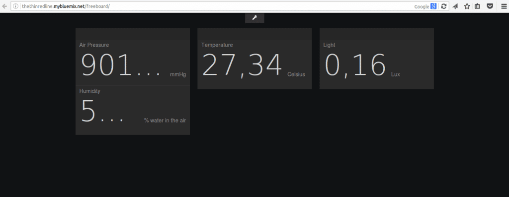 Freeboard real-time web dashboard