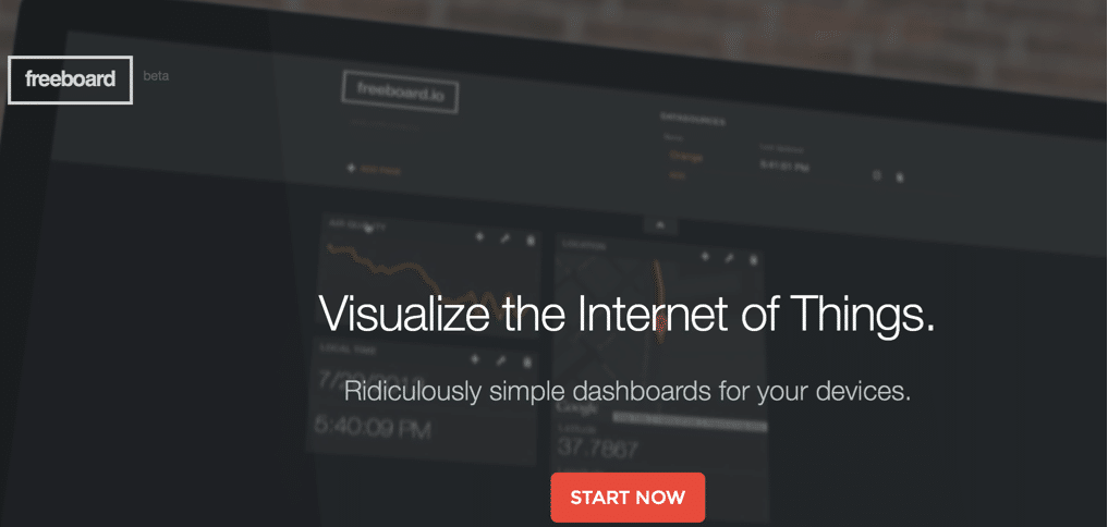 freeboard a web dashboard for the internet of things