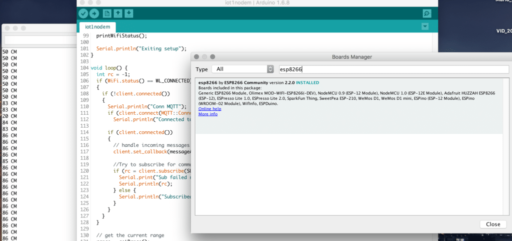 connect an ESP8266 to IBM Watson IoT Platform with Arduino SDK