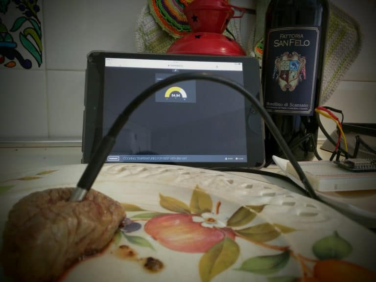 Cooking temperature for beef with IBM Watson IoT platform