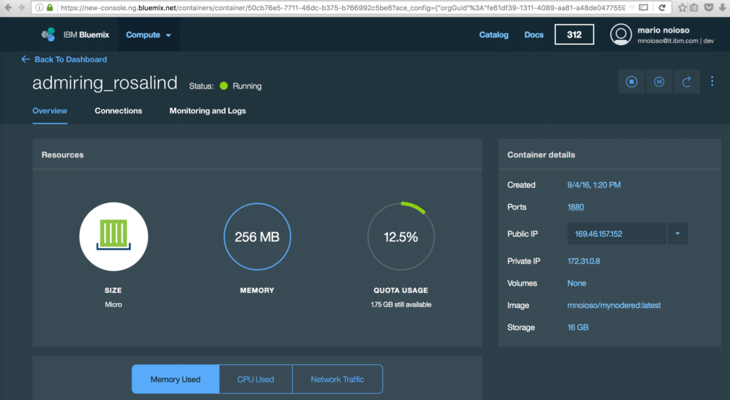 Node-RED flows for Docker